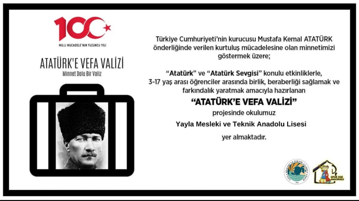 Atatürk'e Vefa Valizi Proje Sergisi Açılışı